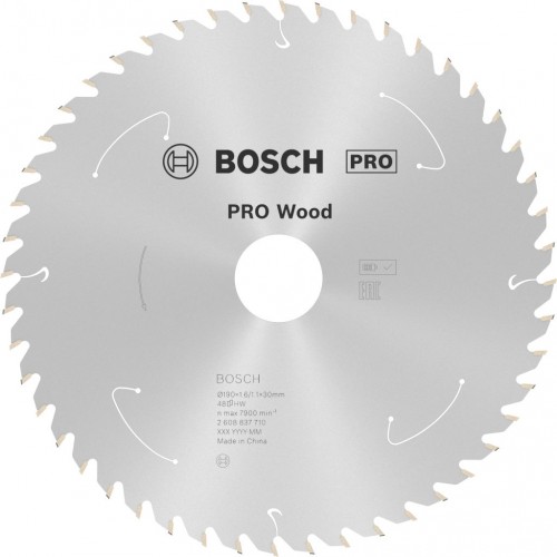 BOSCH Pilový kotouč pro aku pily; Standard for Wood 190x30/20x1,6/1,1x48T 2608837710