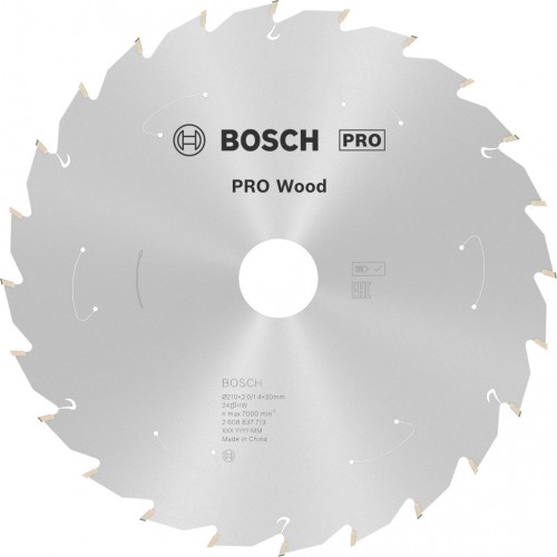 BOSCH Pilový kotouč pro aku pily; Standard for Wood 210x30x1,7/1,2x24T 2608837713
