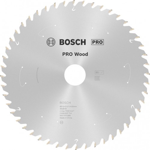 BOSCH Pilový kotouč pro aku pily; Standard for Wood 210x30x1,7/1,2x48T 2608837714