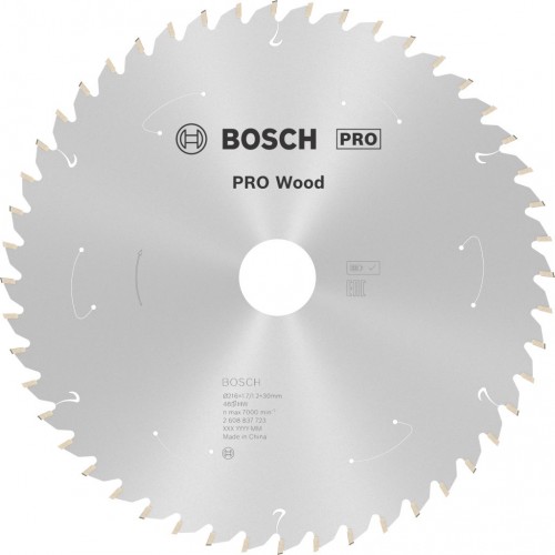 BOSCH Standard for Wood Pilový kotouč, 216×1,7/1,2×30 T48, 2608837723
