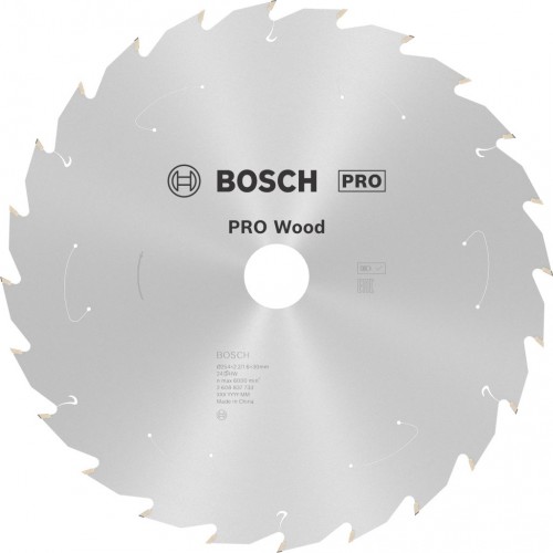BOSCH Pilový kotouč pro aku pily; Standard for Wood 254x30x2,2/1,6x24T 2608837733