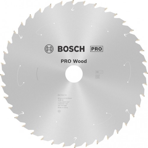BOSCH Pilový kotouč pro aku pily; Standard for Wood 254x30x2,2/1,6x40T 2608837734