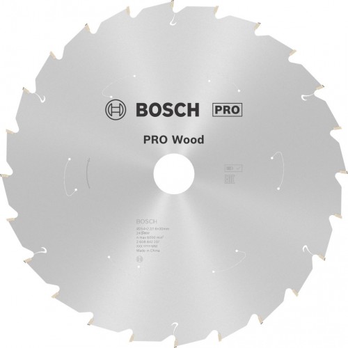BOSCH Pilový kotouč AKU Standard for Wood 254X2.2/1.6X30X24T 2608842237