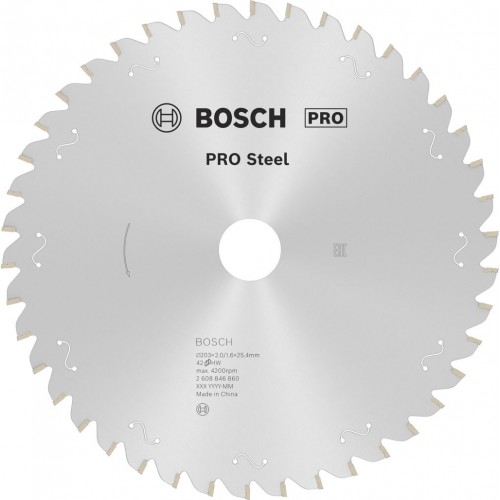 BOSCH PRO Steel corded Pilový kotouč, 203 × 2 × 25,4 mm 2608846860