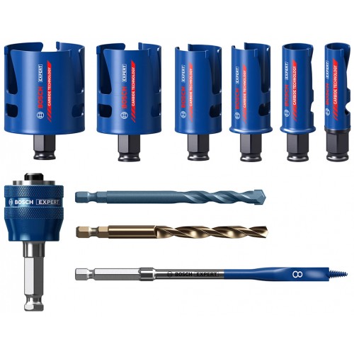 BOSCH Sada děrovek EXPERT Construction Material 20/25/32/38/51/64 mm, 10 ks 2608900490