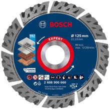 BOSCH Diamantový řezný kotouč EXPERT MultiMaterial 125 × 22,23 × 2,2 × 12 mm 2608900660