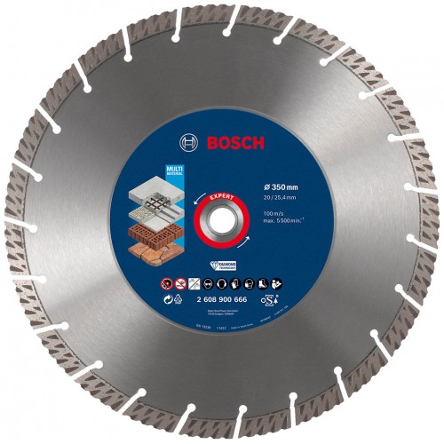 BOSCH Diamantový dělicí kotouč EXPERT MultiMaterial 350 × 20/25,40 × 3,3 × 15 mm 2608900666