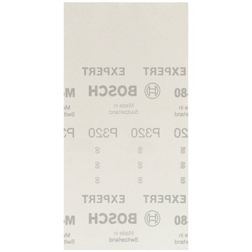 BOSCH Brusná mřížka EXPERT M480 pro vibrační brusky 115 × 230 mm, G 320, 50 ks 2608900774
