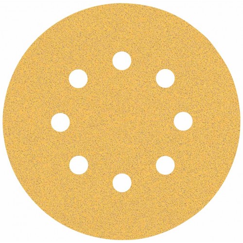 BOSCH Brusný papír EXPERT C470 s 8 otvory pro vibrační brusky 125 mm, G 80, 5 ks 2608900805