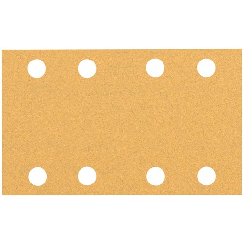 BOSCH Brusné papíry EXPERT C470 s 8 otvory pro vibrační brusky 80 × 133 mm, P100, 10 ks 2608900880