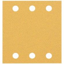 BOSCH Brusný papír EXPERT C470 se 6 otvory pro vibrační brusky 115 × 107 mm, G 80, 10 ks 2608900892