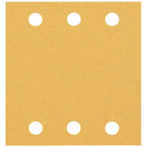 BOSCH Brusný papír EXPERT C470 se 6 otvory pro vibrační brusky 115 × 107 mm, G 80, 10 ks 2608900892