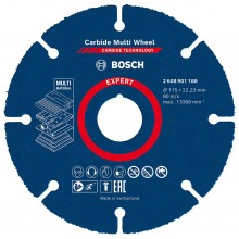 BOSCH Řezné kotouče EXPERT Carbide Multi Wheel 115 mm, 22,23 mm 2608901188