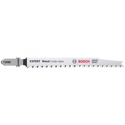 BOSCH Pilový plátek pro přímočaré pily EXPERT 'Wood 2-side clean' T 308 B, 2 ks 2608901711