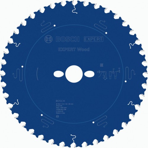 BOSCH EXPERT Wood Pilový kotouč, 254 × 2,4/1,6 × 30 mm, T40 2608902238
