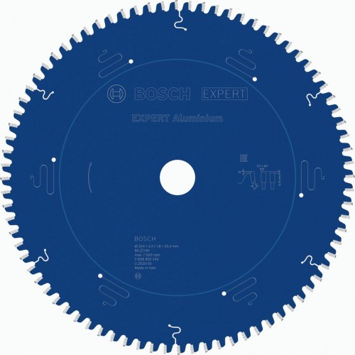 BOSCH EXPERT Pilový kotouč Aluminium pro okružní pilu, 254×2,4/1,8×25,4mm, T80 2608902243