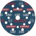 BOSCH Brusný kotouč EXPERT O780 s fólií, 125 mm, G180, 6ks 2608902403