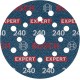 BOSCH Brusný kotouč EXPERT O780 s fólií, 125 mm, G240, 6ks 2608902404