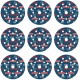 BOSCH 9dílná sada brusných kotoučů EXPERT O780 s fólií, 125 mm, G80/G120/G180 2608902407