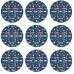 BOSCH 9dílná sada brusných kotoučů EXPERT O780 s fólií, 150 mm, G80 (3×); G120 (3×); G180 (3×) 2608902448