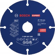 BOSCH Řezací kotouče EXPERT Carbide Multi Wheel 115 mm, 22,23 mm 2608902488