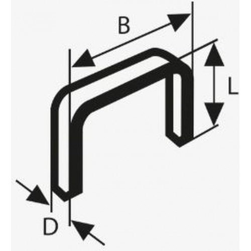 BOSCH Spona z plochého drátu, typ 51, 10 x 1 x 6mm 2609200200 BOSCH Spona z plochého drátu, typ 51, 10 x 1 x 6mm 2609200200