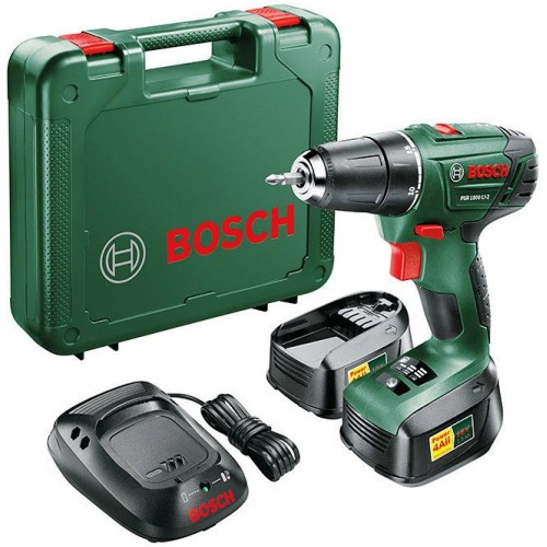 BOSCH PSR 1800 LI-2 akumulátorový vrtací šroubovák (2x aku baterie) 0.603.9A3.121