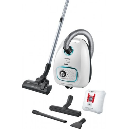 Bosch Serie 4, Sáčkový vysavač, ProHygienic, Bílá BGLS4HYG2