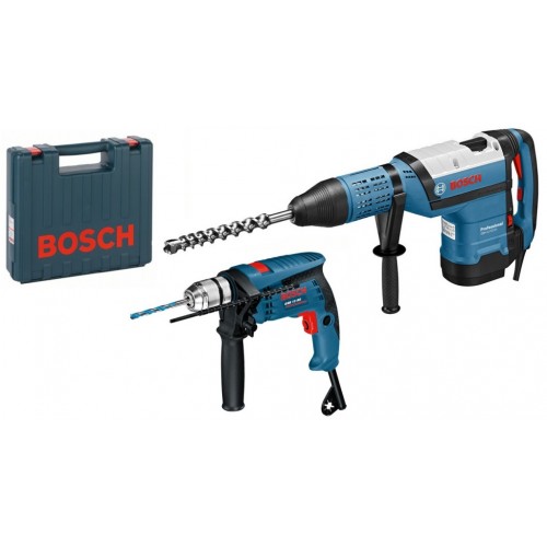 BOSCH GBH 12-52 DV Vrtací kladivo + GSB 13 RE Příklepová vrtačka 0615990L0K