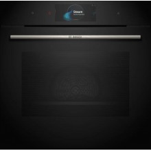 Bosch Serie 8 Vestavná trouba s přídavnou párou 60 x 60 cm Černá HRG7784B1