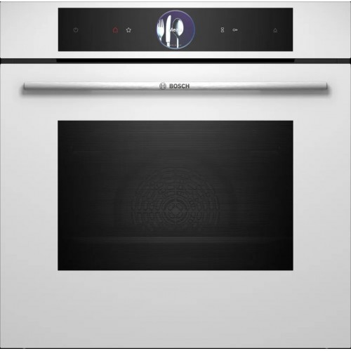 Bosch Serie 8, Vestavná kombinovaná parní trouba, 60 x 60 cm, bílá HSG7361W1