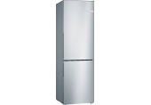 Bosch Série 4 – kombinovaná chladnička s mrazákem, 186 × 60 cm, nerez, KGV36VLEAS