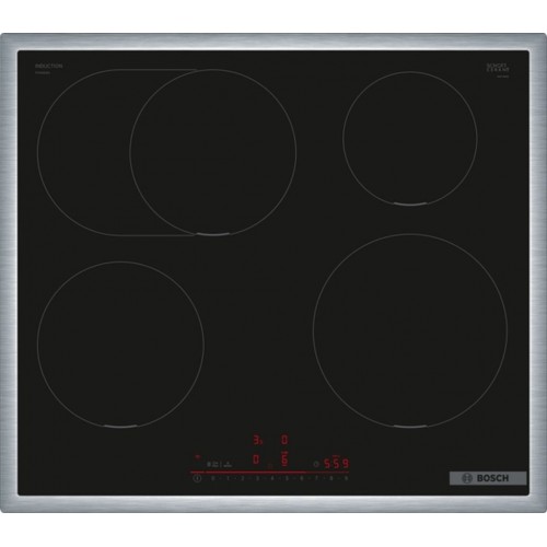 Bosch Serie 6, indukční varná deska, 60 cm, černá, s rámem PIF645HB1E