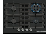 Bosch Serie 4 Plynová varná deska 60 cm Tvrzené sklo, černá PNH6B6K40