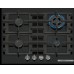 Bosch Serie 4 Plynová varná deska 60 cm Tvrzené sklo, černá PNH6B6K40