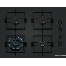 Bosch Serie 2 Plynová varná deska 60 cm tvrzené sklo, černá POH6B6K30