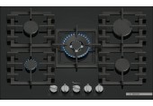 Bosch Serie 6 Plynová varná deska 75 cm Tvrzené sklo, černá PPQ7A6I40