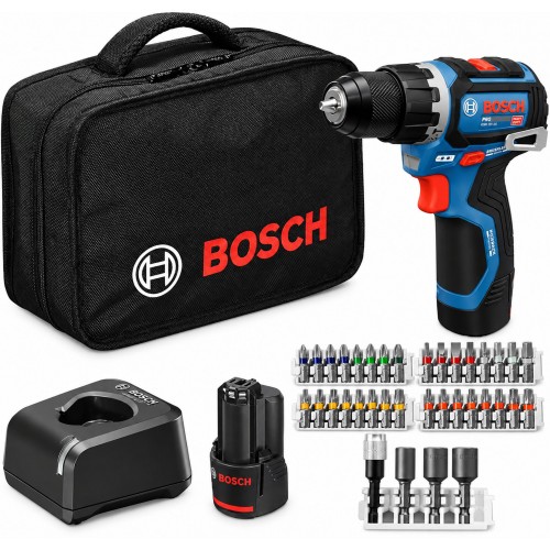 BOSCH GSB12V-32 PROFESSIONAL Aku příklepový šroubovák, 2x 12V/2,0Ah, taška 06019G9504 BOSCH GSB12V-32 PROFESSIONAL Aku příklepový šroubovák, 2x 12V/2,0Ah, taška 06019G9504