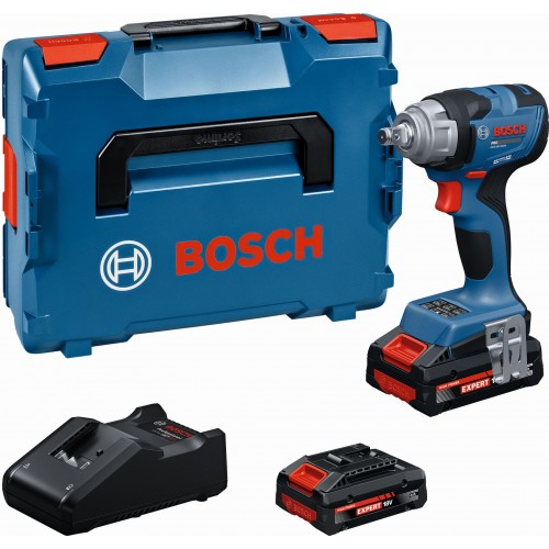 BOSCH GDS18V-330H PROFESSIONAL Akumulátorový rázový utahovák, 2x4,0Ah, L-BOXX 06019L5202 BOSCH GDS18V-330H PROFESSIONAL Akumulátorový rázový utahovák, 2x4,0Ah, L-BOXX 06019L5202