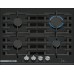 Bosch Serie 8 Plynová varná deska 60 cm tvrzené sklo, černá PRP6A6H40