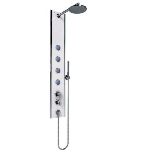 TEIKO rohový sprchový masážní panel 138 x 22 cm BOSS ECO P2 V262138N92T02011