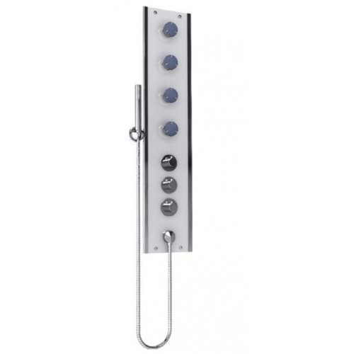 TEIKO rohový sprchový masážní panel 110 x 22 cm BOSS ECO Therm T1 V262110N92T02021