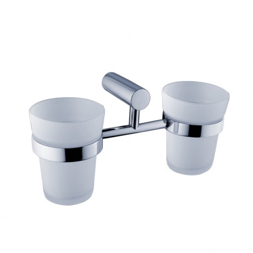 NIMCO BORMO dvojitý držák sklenek z matného skla, menší BR11058DC-26