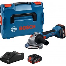 BOSCH GWS 18V-8 PROFESSIONAL Akumulátorová úhlová bruska, 2x 4,0 Ah, L-BOXX 136 06019N9002