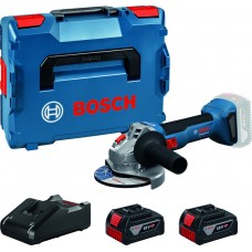 BOSCH GWS 18V-8 PROFESSIONAL Akumulátorová úhlová bruska, 2x 5,0 Ah, L-BOXX 136 06019N9003