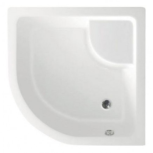 AQUALINE 80 Čtvrtkruhová vanička hluboká, akrylát C83