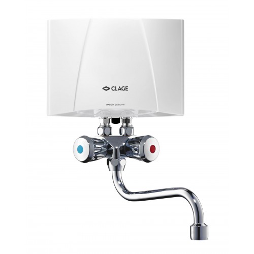 CLAGE M4 SMB Malý průtokový ohřívač vody 4,4 kW 230 V + kohoutková baterie 1500-17104