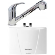 CLAGE M7/EKA Ohřívač vody 6,5kW/400V + páková stojánková baterie 1500-17226