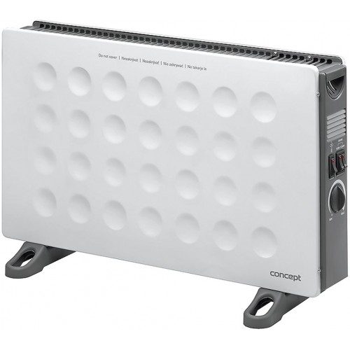 CONCEPT KS-3006 Konvektor 2000 W s turbem a montáží na zeď bílý ks3006