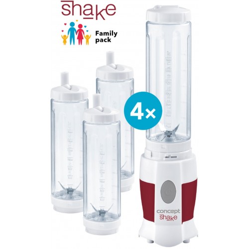 CONCEPT SM-3354 Smoothie maker " shake and go " Family pack 4 láhve sm3354